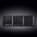 Блюдо сервировочное Wilmax WL-661136 13x3.50x40.50 см фарфор цвет черный матовый