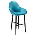 Барный стул R-home Kent 58.5x114x59.5 см цвет голубой/черный