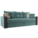 Диван Лига Диванов Валенсия 225x85x97 см велюр цвет бирюзовый