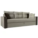 Диван Лига Диванов Валенсия 225x85x97 см рогожка цвет бежевый кофру 02