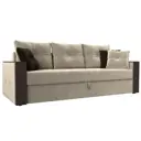 Диван Лига Диванов Валенсия 225x85x97 см микровельвет цвет бежевый
