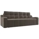 Диван Лига Диванов Итон 230x88x93 см велюр цвет коричневый