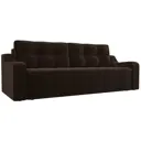 Диван Лига Диванов Итон 230x88x93 см микровельвет цвет коричневый
