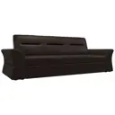 Диван Лига Диванов Клайд 250x83x88 см искусственная кожа цвет коричневый