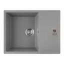 Врезная мойка Weissgauff Wg 65005 65x50x18 см искусственный камень цвет светло-серый