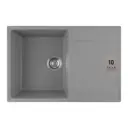 Врезная мойка Weissgauff Wg 75005 75x50x18 см искусственный камень цвет светло-серый