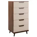 Комод R-Home Сканди 60x120x50 см 5 ящиков ЛДСП цвет бежевый