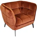 Кресло R-home Осло 103x84x88 см цвет коричнево-оранжевый