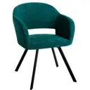 Кресло R-home Oscar Арки 60x77.5x59 см цвет изумрудный
