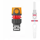 Коннектор для шланга 12.5-15 мм 1/2” - 5/8” c аквастопом Daewoo DWC 2515
