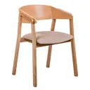 Стул R-Home Dalia bianco 59.50x77x50 см микровелюр цвет бежевый