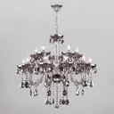 Большая хрустальная люстра BOGATE'S 309/15 хром