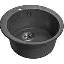 Врезная мойка Эко-М 48.309 38x38x19.40 см мрамор цвет графит