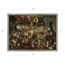 Картина в раме Декор депо "Питер Брейгель. Битва поста и масленницы" 45x60 см
