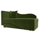 Диван Лига Диванов Гармония 28140L 135x80x75 см вельвет цвет зеленый