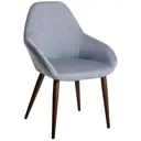 Кресло R-Home Kent 58.50x84x59.50 см цвет серый/орех