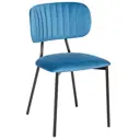 Кухонный стул R-Home Fendi 47x79.5x52.5 см микровелюр цвет голубой