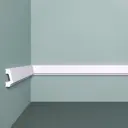 Молдинг Bello deco XPS М 16 на стену, полистирол (XPS), цвет белый, 30x13x2000 мм 2 шт