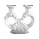 Подсвечник на 2 свечи Rococo "Cmielow" 0038160 белый