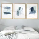 Набор постеров 28 картин "Абстракция в голубых тонах" 70x50 см 3 шт, в тубусе без рамы