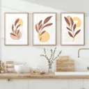 Набор постеров 28 картин "Абстракция растения" 50x40 см 3 шт, в тубусе без рамы