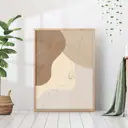 Постер 28 картин Абстракция бежевая Оттенки 70x50 см в тубусе без рамы