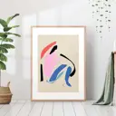 Постер 28 картин "Абстракция в розовом" 70x50 см в тубусе без рамы