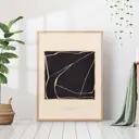 Постер 28 картин "Черный квадрат абстракция" 70x50 см в тубусе без рамы