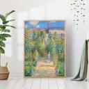 Постер 28 картин "Клод моне сад художника в Ветейе репродукция" 70x50 см в тубусе без рамы