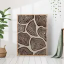 Постер 28 картин "Черная абстракция узоры" 70x50 см в тубусе без рамы