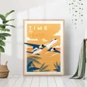 Постер 28 картин "Рисунок самолет" 40x30 см в тубусе без рамы