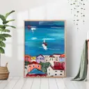 Постер 28 картин "Город на море" 50x40 см в тубусе без рамы