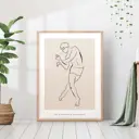 Постер 28 картин "Мужчина эскиз" 50x40 см в тубусе без рамы