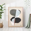 Постер 28 картин "Абстракция современная репродукция" 50x40 см в тубусе без рамы