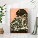 Постер 28 картин "Девушка в пижаме репродукция" 50x40 см в тубусе без рамы