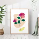 Постер 28 картин "Рисунок роза минимализм" 40x30 см в тубусе без рамы