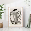 Постер 28 картин "Девушка в профиль художница София Линд" 40x30 см в тубусе без рамы