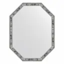 Зеркало с рамой Evoform Octagon 69x89 см цвет рамы состаренное дерево