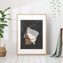 Постер 28 картин "Абстракция на черном фоне" 40x50 см, в тубусе без рамы