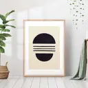 Постер 28 картин "Абстракция полукруг" 70x50 см в тубусе