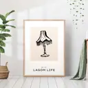 Постер 28 картин "Лампа абажур" 50x40 см, в тубусе без рамы