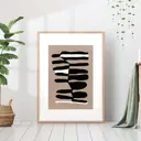 Постер 28 картин "Темная абстракция линии и полосы" 50x40 см