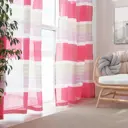 Тюль на шторной ленте Гамма 145х280 см цвет розовый
