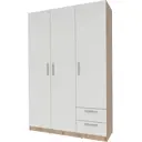 Шкаф распашной Beneli 139.5x212x51.9 см ДСП цвет белый