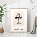 Постер 28 картин "Лампа абажур" 40x30 см, в тубусе без рамы