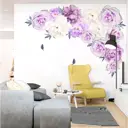 Наклейка интерьерная Simaland цветная "Сиреневые розы" 30x60 см набор 2 листа