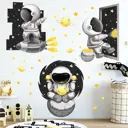 Наклейка интерьерная Simaland цветная "Космонавт и открытый космос" 30x90 см набор 2 листа