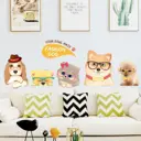 Наклейка интерьерная Simaland цветная "Плюшевые собачки" 60x90 см