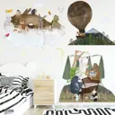 Наклейка интерьерная Simaland цветная "Сказочные звери" 60x90 см