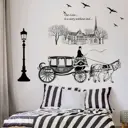 Наклейка интерьерная Simaland чёрная "Карета" 60x90 см